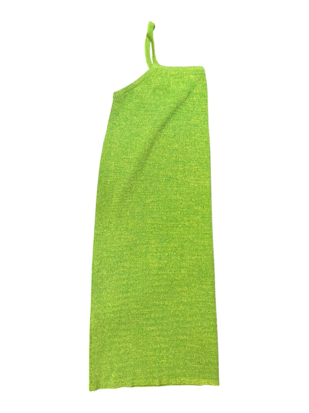 SOLID & STRIPED One-Shoulder Knit Dress in Lime and Yellow - Picture 4 of 4
